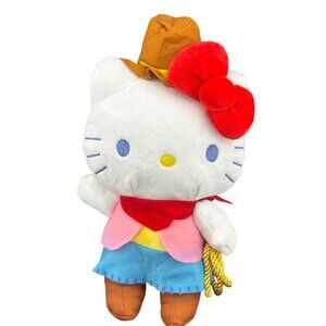 Hello Kitty Cowboy Plush‎ Doll 2024 Sanrio 11" Western Outfit Collectible Toy